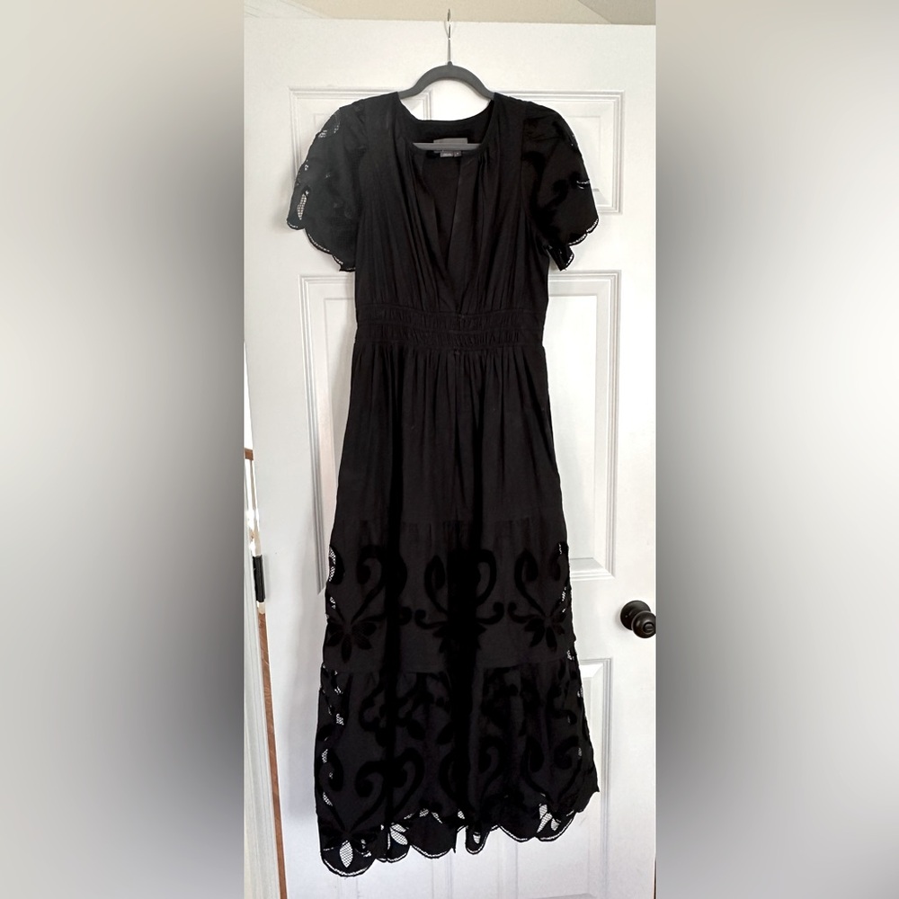 Black long Anthropologie dress